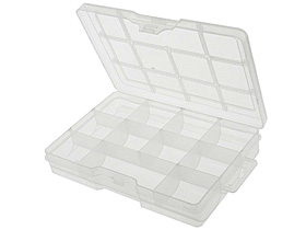 Parts Box, Plastic, 11 Compartments, 7-1/2 X 5